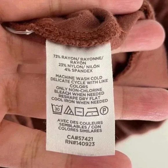 Lou & Grey Ponte Leggings burnt Sienna size small - Picture 3 of 4